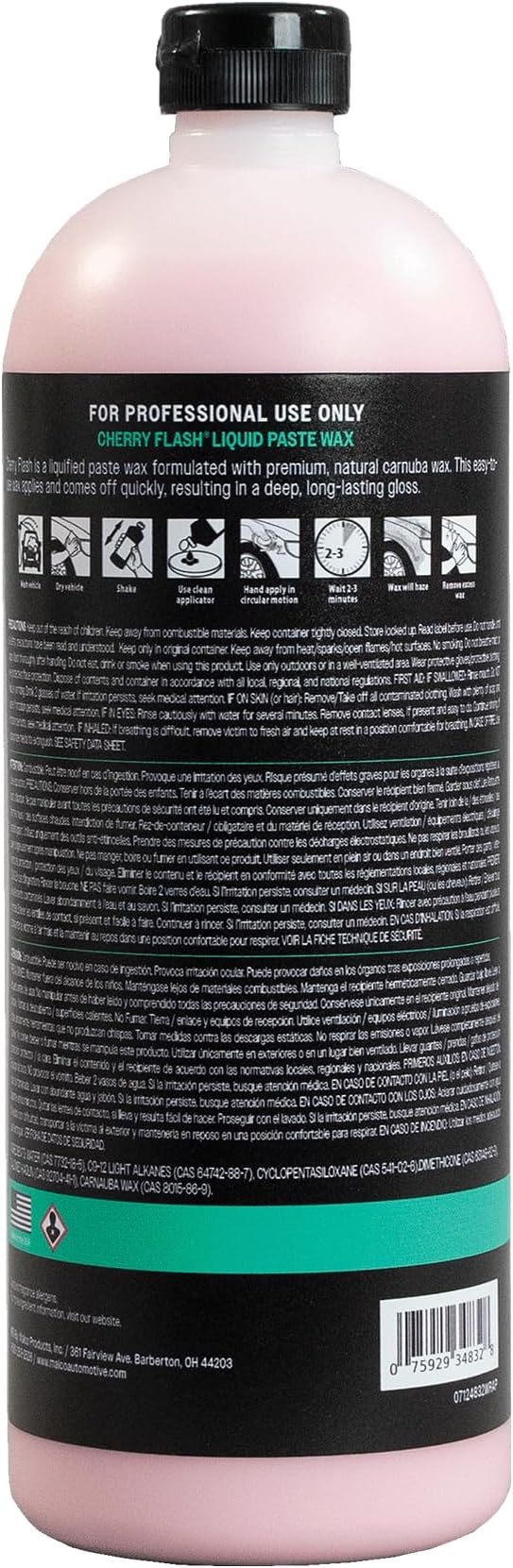 Malco Cherry Flash Automotive Liquid Paste Wax – Protect & Shine Your - Image 2