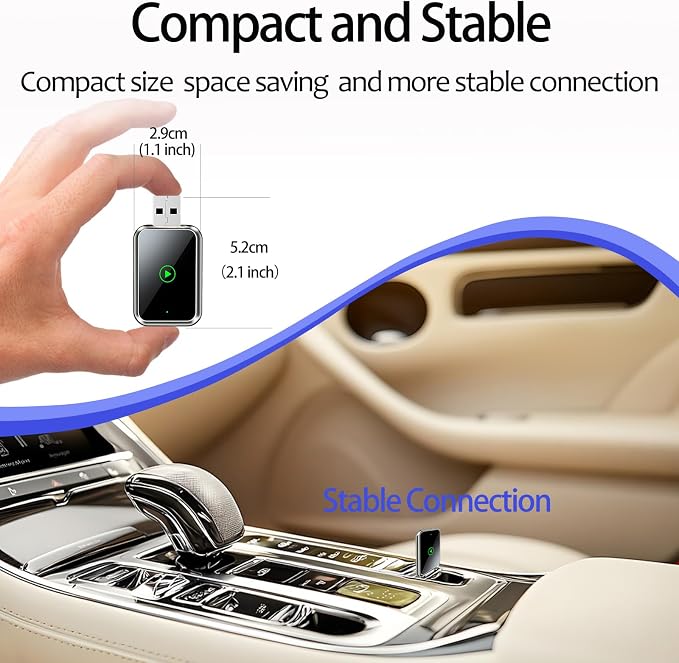 Wireless CarPlay Adapter for iPhone, Easily Upgrade Wired to Apple CarPlay - Image 2