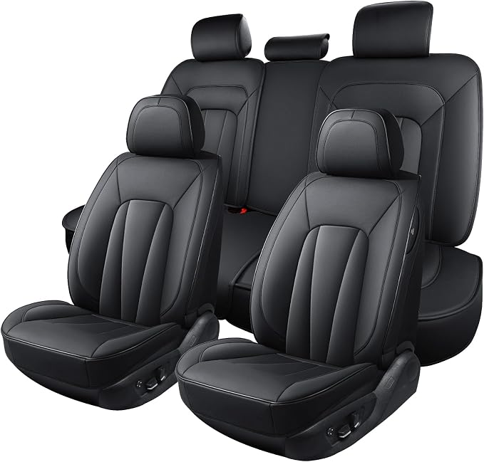 Car Seat Covers, 5 Seats Automotive Seat Covers, Breathable Car Seat Protector by CarLuxor
