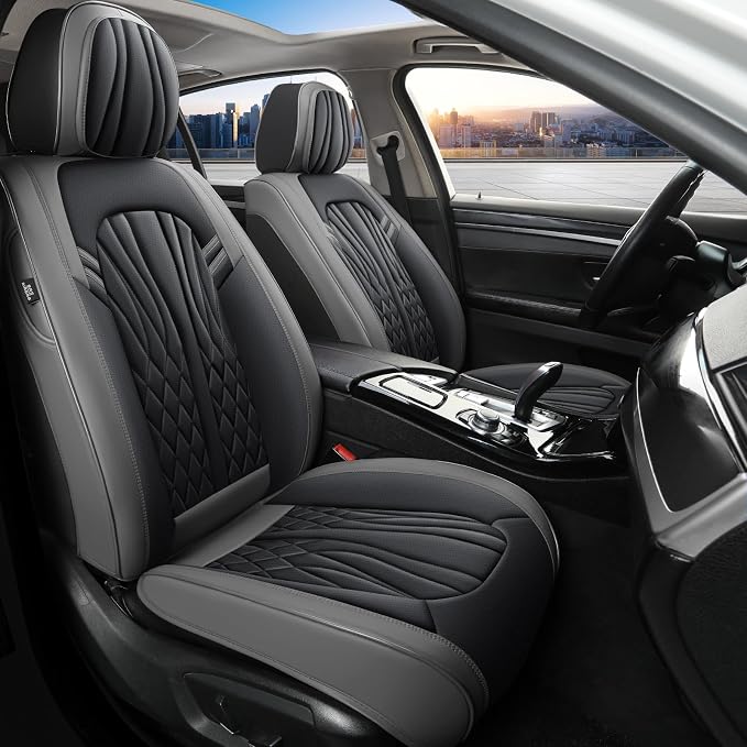 Leather Car Seat Covers, Car Seat Protector Waterproof, Seat Covers Full Set - Image 2