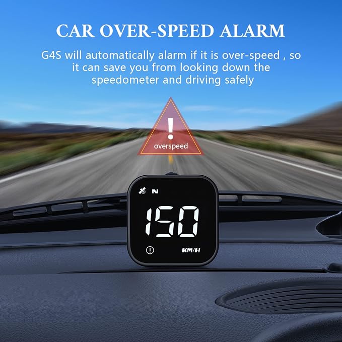 G4S Digital GPS Speedometer, New HUD Car Head Up Display - Image 4