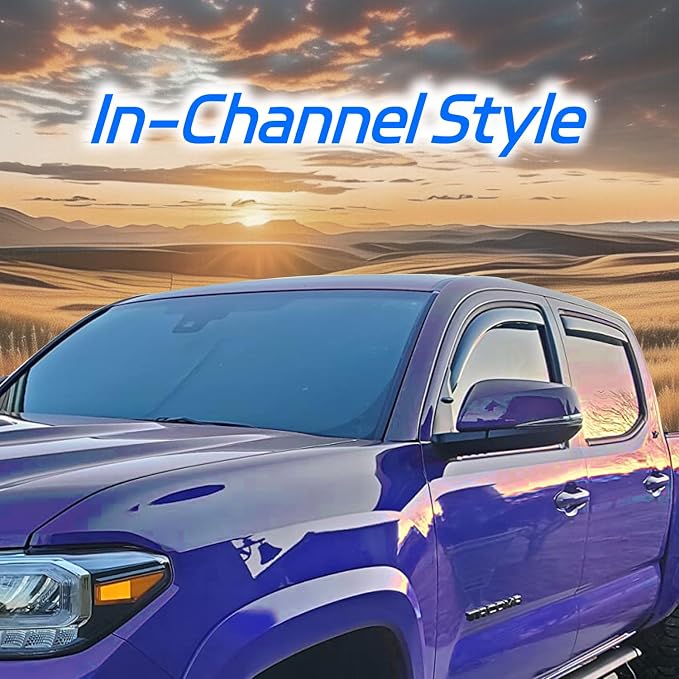 in-Channel Rain Guards Fit for 2007-2013 Chevy Silverado/GMC Sierra - Image 3