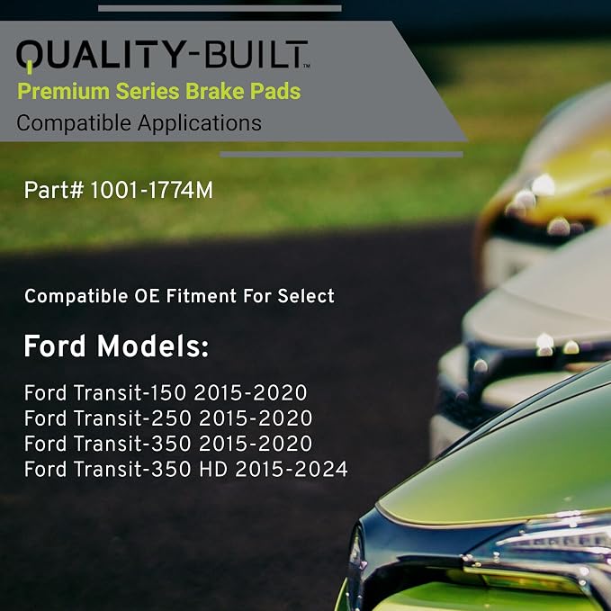 Premium Semi-Metallic Front Brake Pads Compatible - Image 3