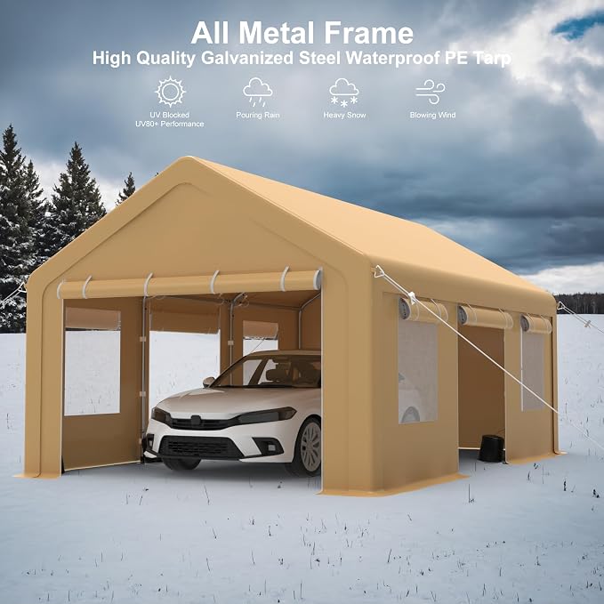 Heavy Duty Carport, Portable Garage - Image 6