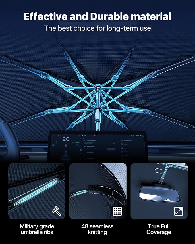 Windshield Sun Shade Umbrella for Car - Image 7
