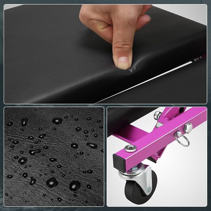 DNA MOTORING 40 Inches Folding 2 in 1 Rolling Z Creeper, Adjustable Roller - Image 6