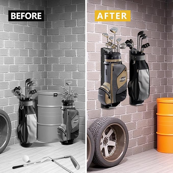 Wall Mount Golf Bag Storage Rack - Image 4