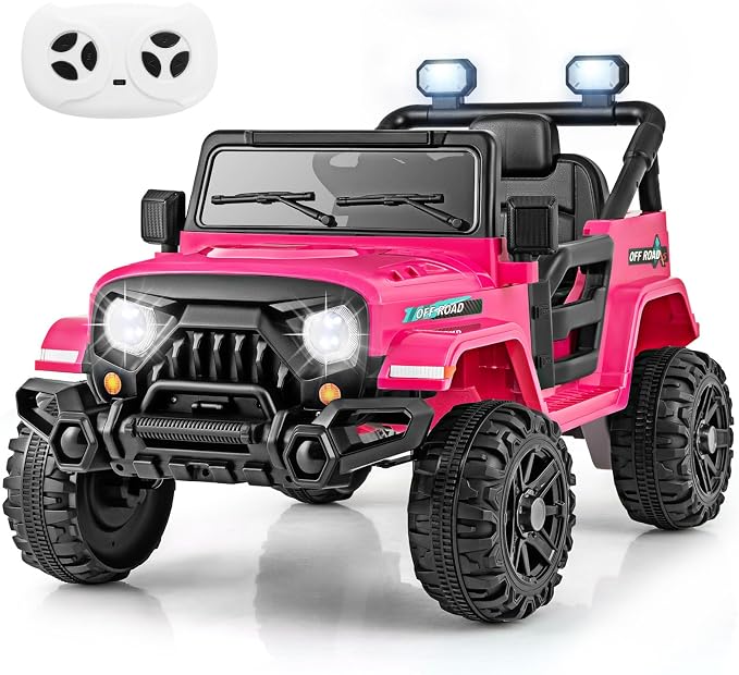 Costzon 12V Kids Ride on Truck Car, Electric Vehicle w/Remote Control, Threaded by Costzon