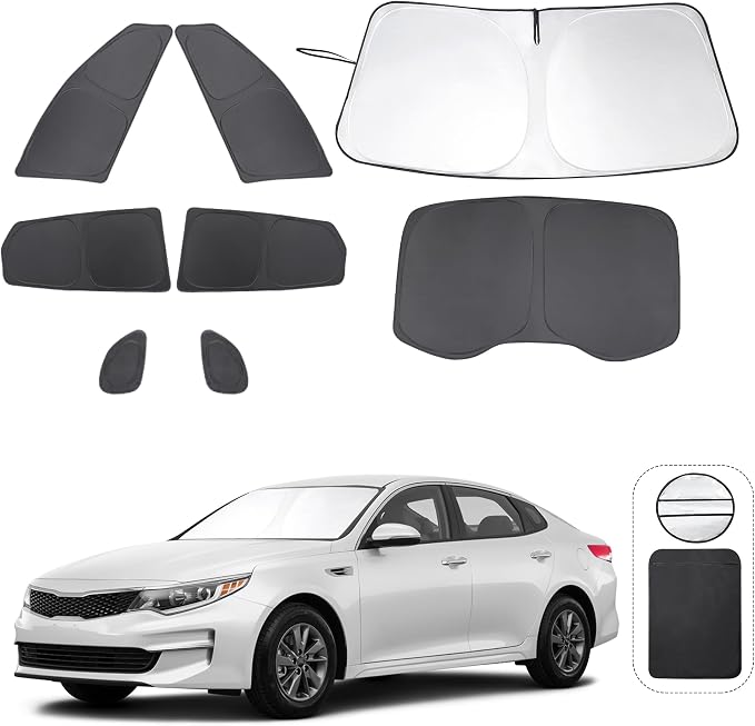 TINGLU Window Shades for Kia Optima 2016 2017 2018 2019 2020 Accessories Car by TINGLU