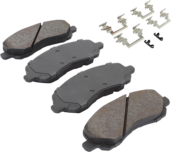 Premium Semi-Metallic Front Brake Pads Compatible - Image 2