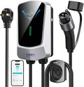 QIAO Level 2 EV Charger, Wi-Fi Bluetooth APP Enabled EVSE, 4.3in Display by QAOFUL