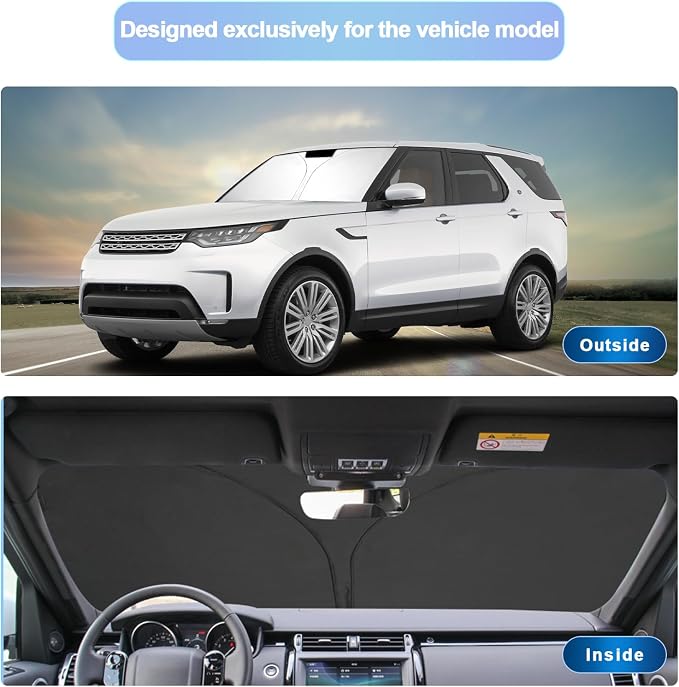 SXCY for 2017-2023 2024 Land Rover Discovery Windshield Sunshade 2021-2024 - Image 2
