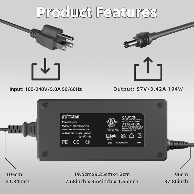 Starlink Gen 3 Power Supply, 195W AC to DC Charger - Image 3