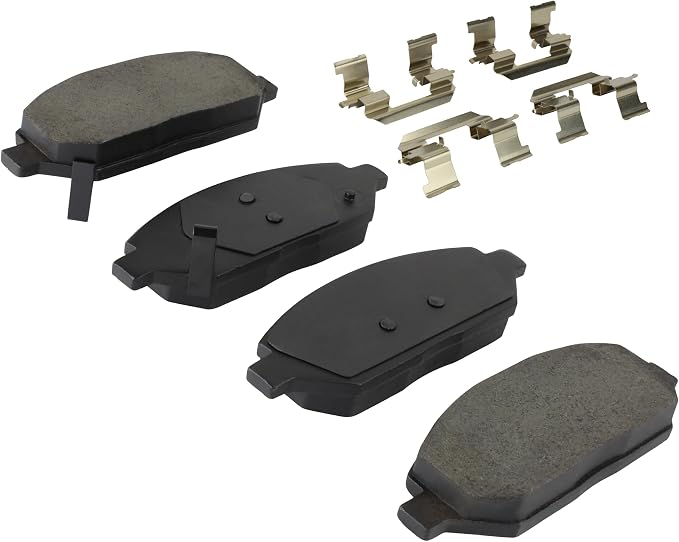 Premium Semi-Metallic Front Brake Pads Compatible - Image 2
