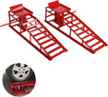 2 Pack Hydraulic Car Ramps 10, 000lbs/5T Capacity Low Profile Car Lift Service by higehio