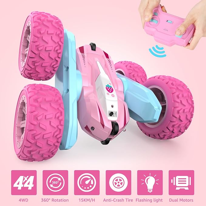 Remote Control Car, Rechargeable RC Truck, 2.4Ghz Double Sided 360° Rotating - Image 3