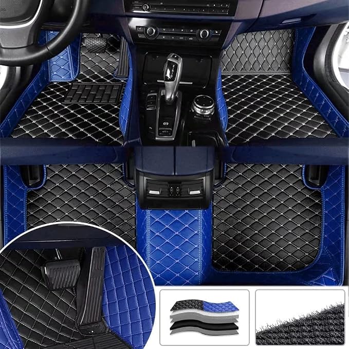 Custom All-Weather Protection Luxury Leather Floor Mats - Image 2