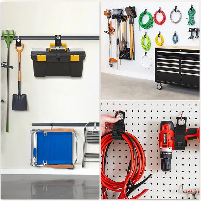 Heavy-Duty Storage Straps，Extension Cord Holder Organizer Variety Pack Holds - Image 2