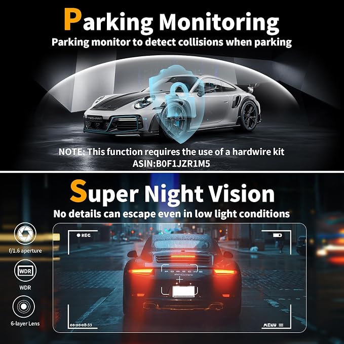Dash Cam Front and Rear: 4K Dual Channel Dash Cam - Image 7