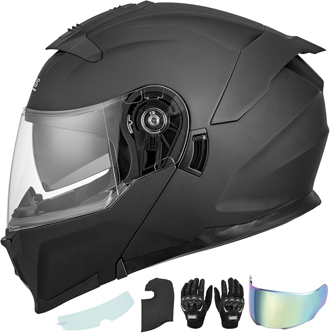 Modular Motorcycle Helmets Full Face Flip up Street Bike Motorcycle Helmet by OUMURS