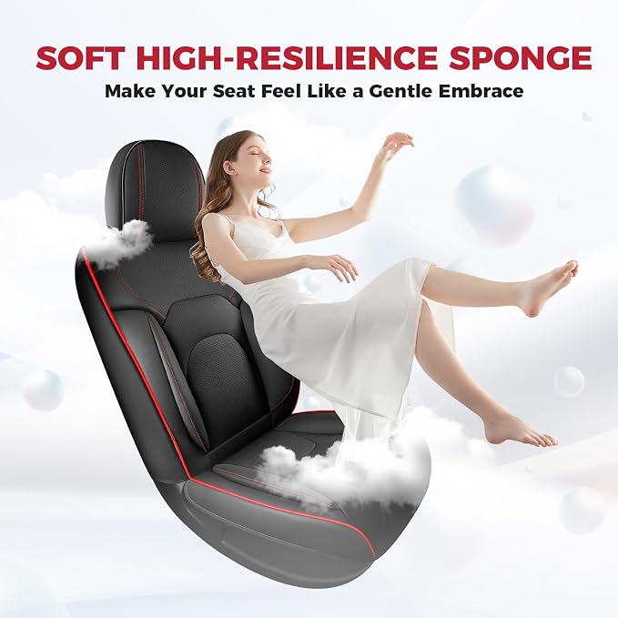 FREESOO Car Seat Covers Front Seats 2PCs, Waterproof Automotive Seat Covers - Image 2