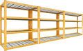 REIBII 40" W Garage Shelving 2240 LBS Storage Shelves Adjustable Heavy Duty by REIBII