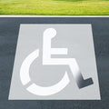 Large Handicap Parking Stencil, 36 Inch Reusable Silicone Disabled Symbol by CODOHI