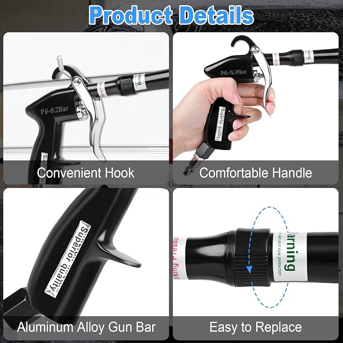 Air Blow Gun Car Detailing Dry Cleaning Gun - Image 4