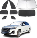 TINGLU Window Shades for Audi Q7 SUV 2016-2025 Accessories Side Full Windows by TINGLU