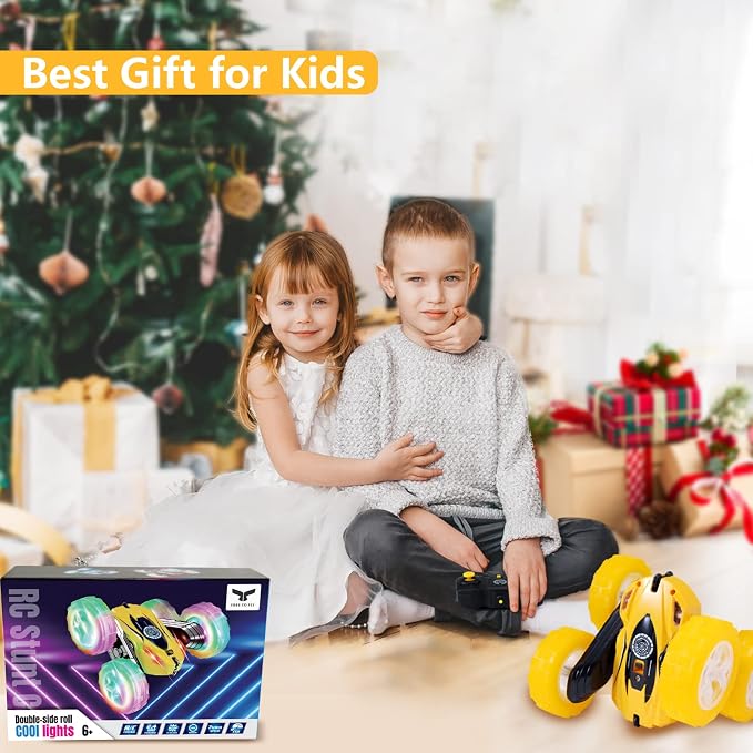 FREE TO FLY Remote Control Car for Boys 6-12: Kids Rc Stunt Car 2.4GHz Fast - Image 8
