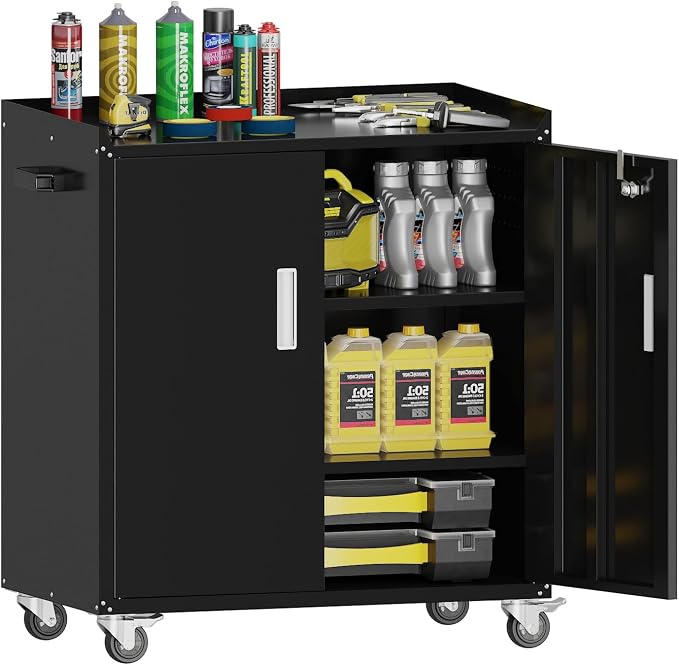 Metal Garage Storage Cabinet by Washsemba