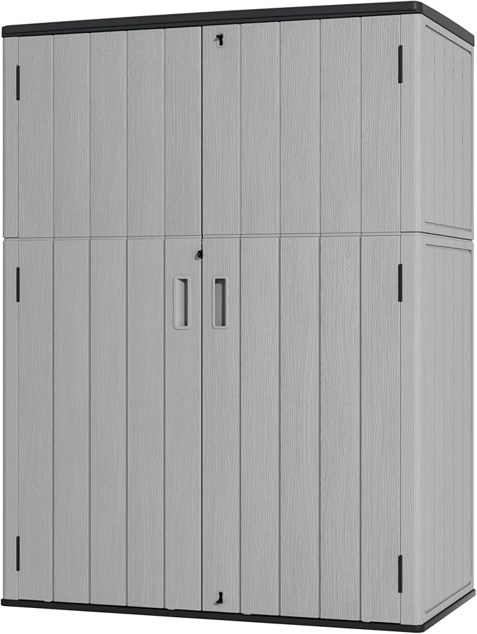 Plastic Outdoor Storage Cabinets, Vertical Sheds&Outdoor Storage by Mrosaa