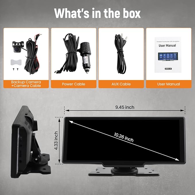 maXpeedingrods Car Stereo with Apple CarPlay & Android Auto, 10.26" Portable - Image 8