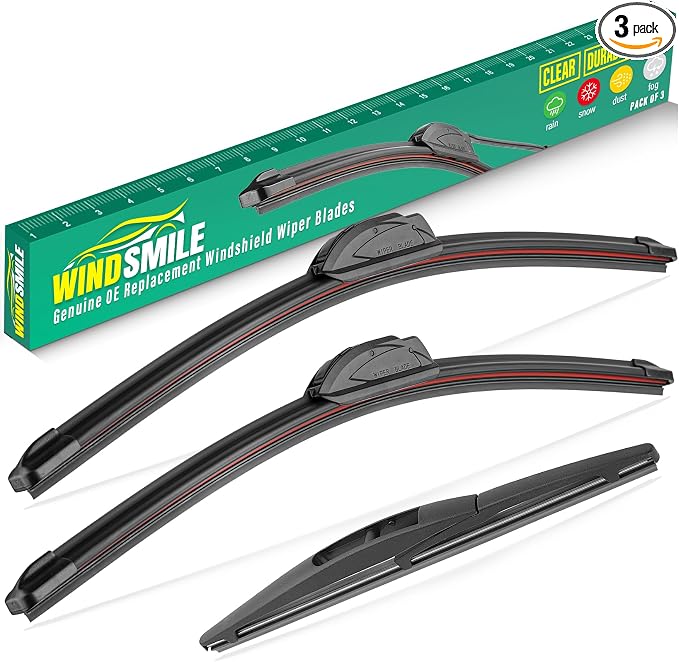 22" 19" 10" Windshield Wiper Blades Replacement by WINDSMILE