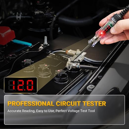 Test Light Automotive 3-48V Digital LED Circuit Tester, Auto Light Tester - Image 6
