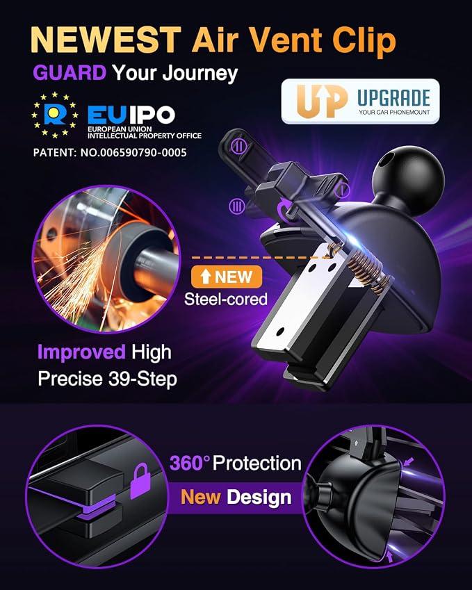 VANMASS Universal Car Phone Mount Dashboard Phone Holder, Handsfree Windshield - Image 6