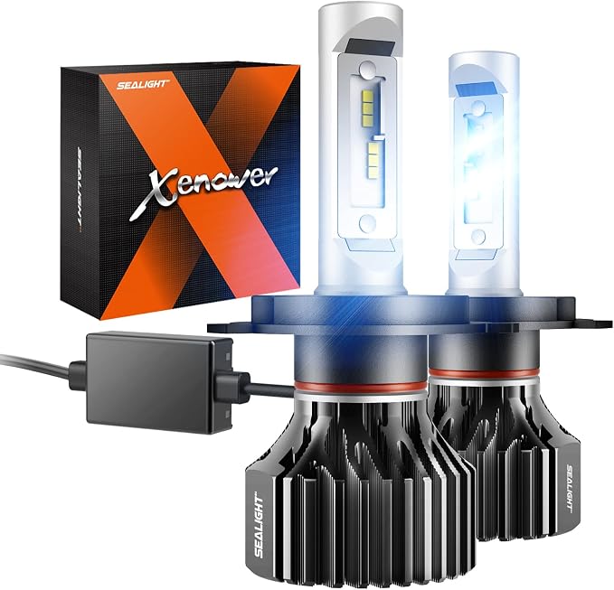 SEALIGHT H11/H9/H8 9005/HB3 Bulbs Combo or Fog, X4I 2024 88, 000LM Super Bright by SEALIGHT