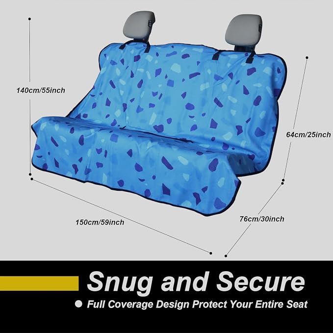 Back Seat Cover for Car Trucks Van SUV, Waterproof Rear Bench Towel Seat Covers - Image 4