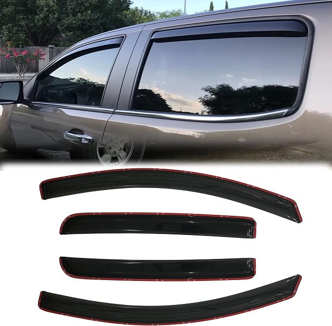194995 Side Window Wind Vent Deflector fit by Puermto