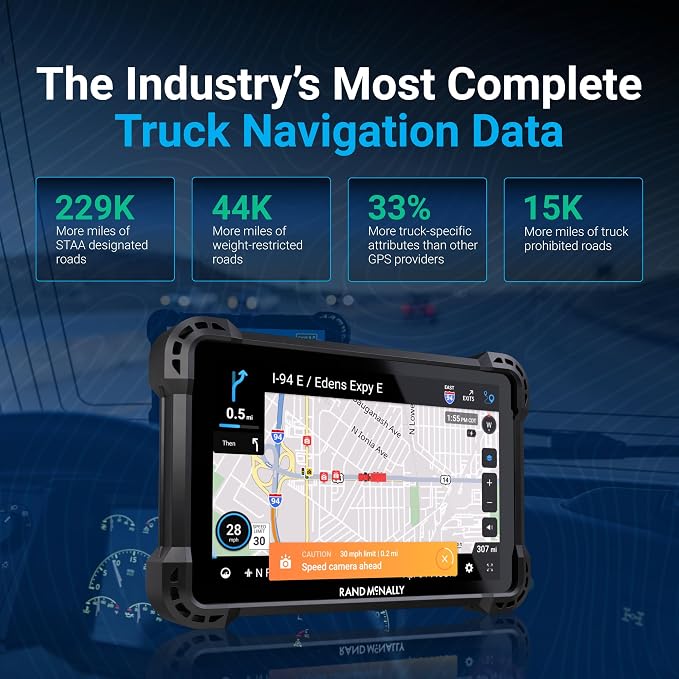 Rand McNally RANDTAB8 8-inch GPS Truck Navigator - Image 6