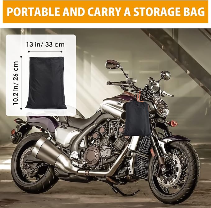 Motorcycle Cover All Season Universal Weather Waterproof Motorbike Cover - Image 7