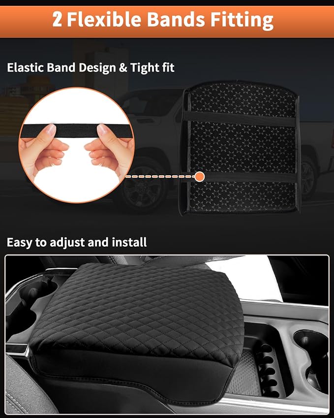 Shademax Custom for Dodge Ram 1500 Center Console Cover, Armrest Cushion Pad - Image 5