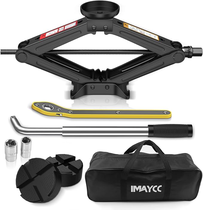 IMAYCC Car Jack 2.5 Ton/5512 lbs Universal Scissor Jack by IMAYCC