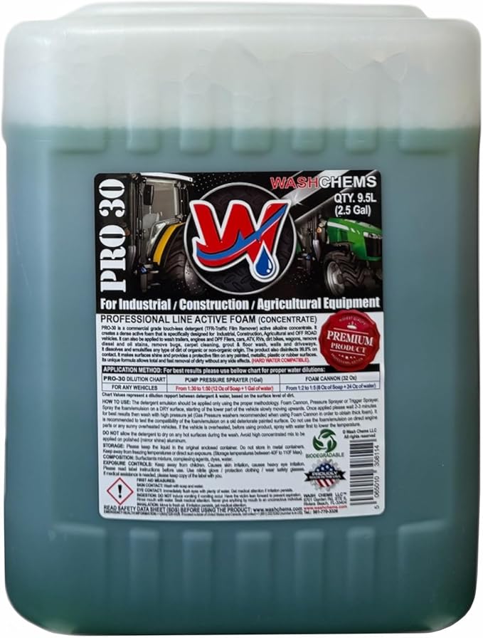 Wash Chems Pro 30 Touchless Industrial Construction Equipment One Step by WASHCHEMS