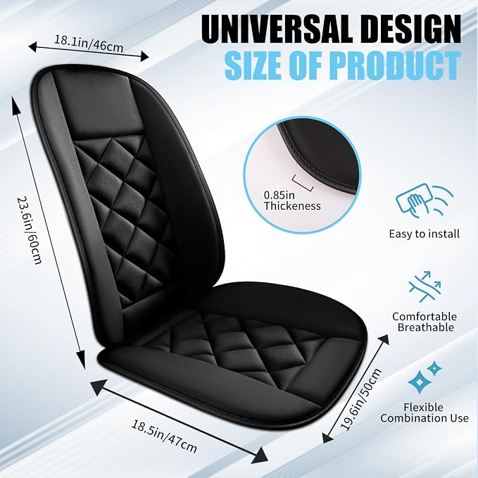 Chezope Car Seat Cushions Lumbar Support Pillows - Image 2