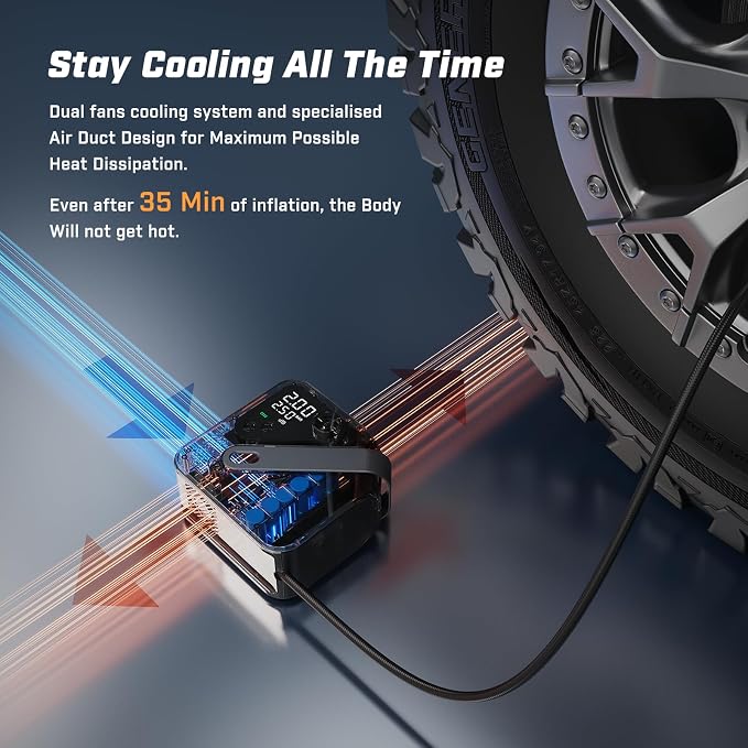 CYCPLUS AL7 Tire Inflator Portable Air Compressor - Image 7