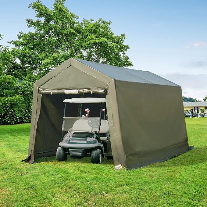 ADVANCE OUTDOOR 7x12 ft 2 Roll up Doors & Vents Outdoor Portable Storage - Image 7