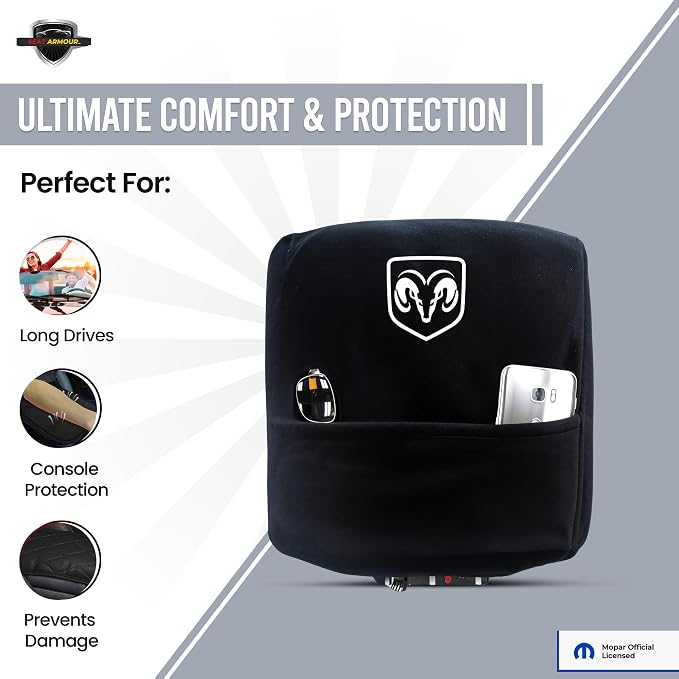 Premium Console Armrest Cover for Ram – Soft, Machine Washable Console Lid - Image 4
