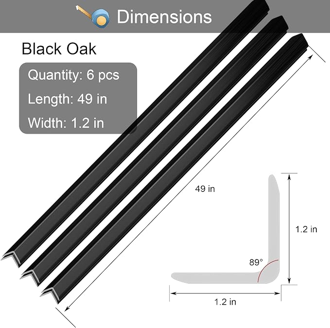 6 Pcs 49" Wall Corner Protector Trim - Image 5