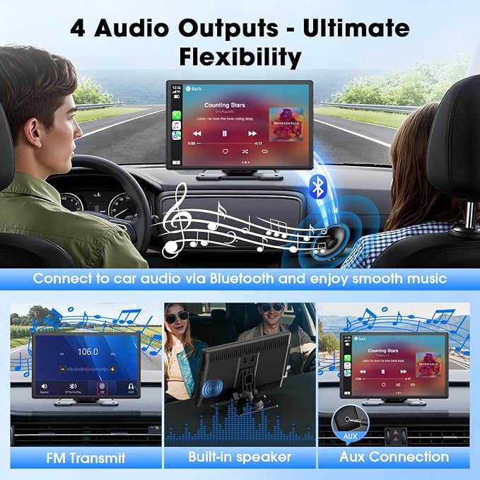 Carplay Screen for Car, Mirror Link, Voice Control, Hands-Free Calling - Image 4